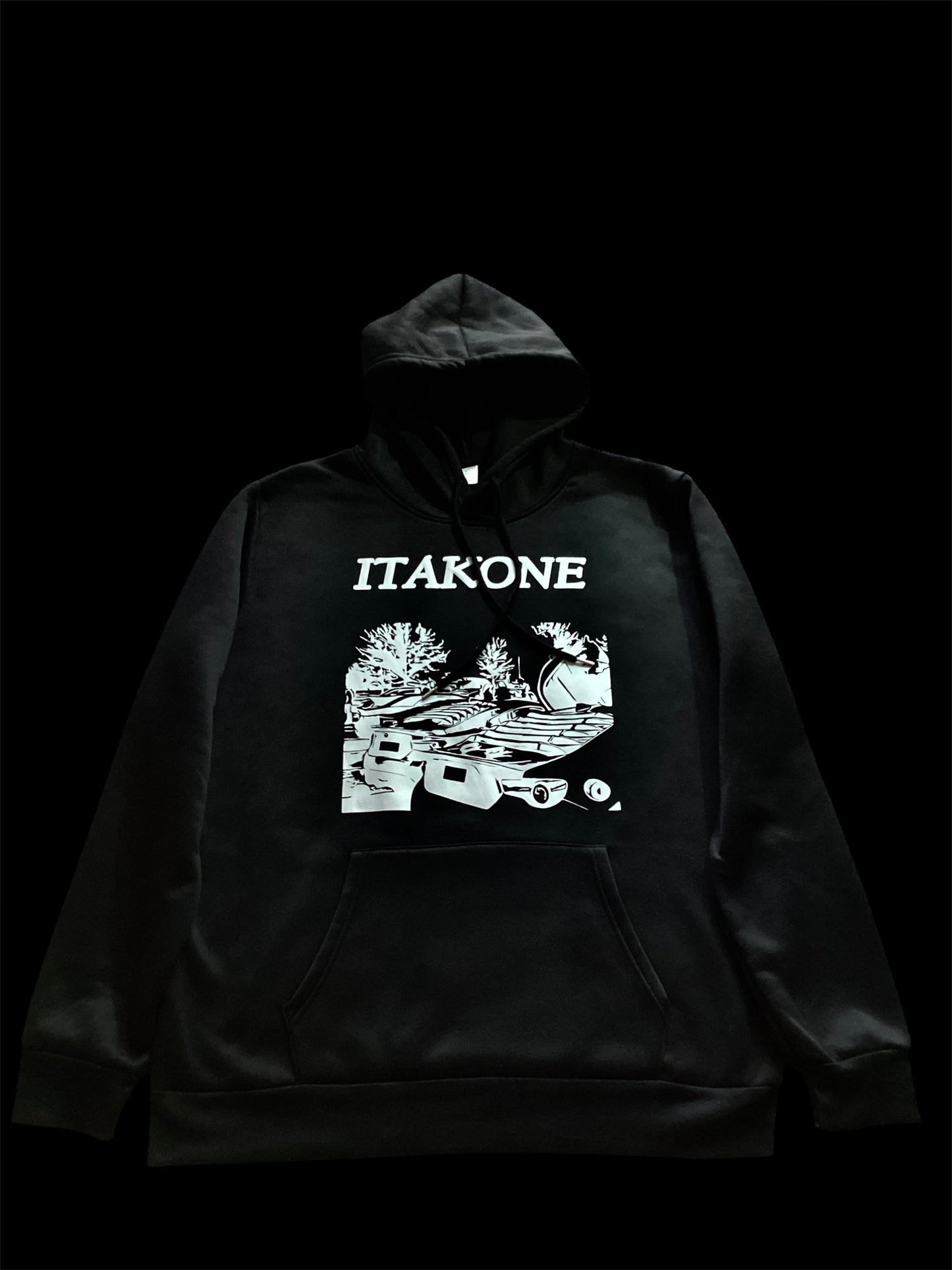 Black & Silver Scenic JDM Hoodie