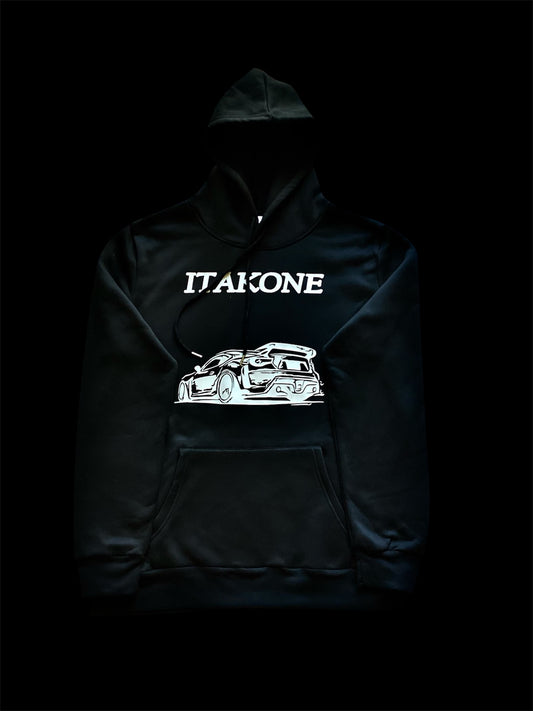 Black & Silver JDM Car Hoodie