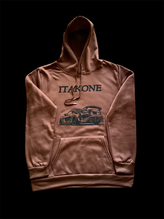 Brown & Black JDM Car Hoodie